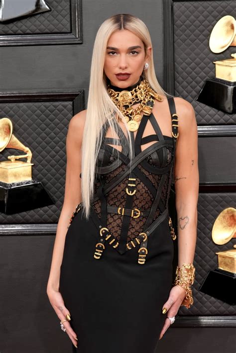 dua lipa grammys 2021 dress versace|Versace Grammys dress.